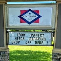 Centennial Bank Food Drive