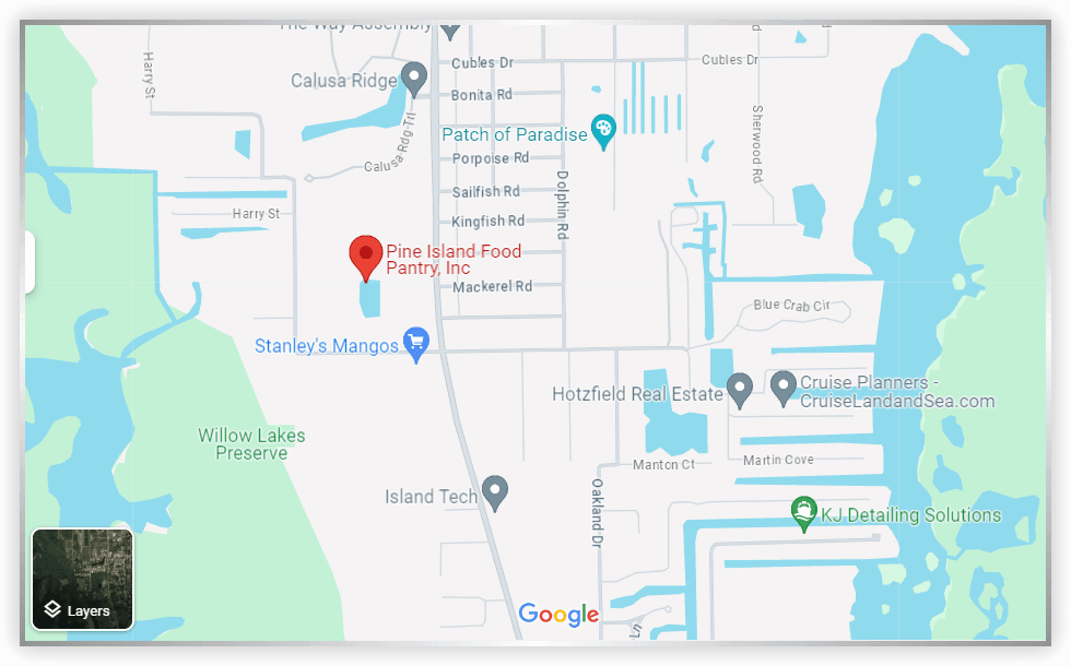 Map of Pine Island Food Pantry